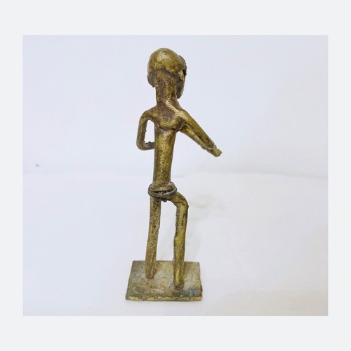 Vintage African Male Brass Figurine Ashanti Asante Gold Weight - Picture 3 of 6