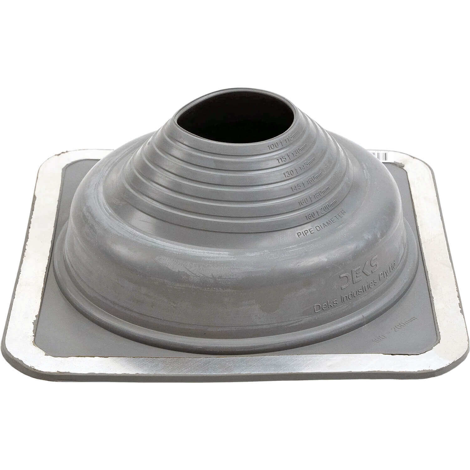 Dektite #5 GRAY Square Base EPDM Flexible Pipe Flashing (DFE105G)