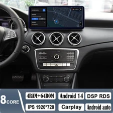 12.3" Android auto Car Radio Stereo For Mercedes Benz GLA CLA A-Class 2016-2018