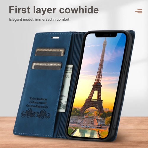 Magnetic Flip Leather Wallet Stand Phone Cover For Samsung S24 S23 S20 Ultra S10 - Picture 5 of 18