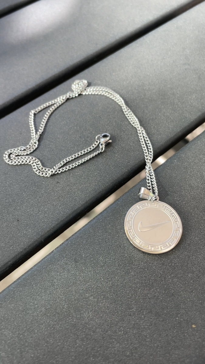NEW Nike SILVER NECKLACE Stainless Stee 20
