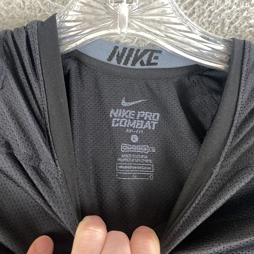 Nike Shirt Boys Large Pro Combat Fitted Dri-Fit Compression Padded Football - Picture 5 of 9