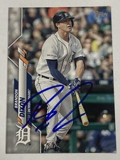 Brandon Dixon Signed 2020 Topps Update #135 Padres Tigers RC Autographed Auto