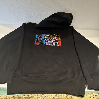 Supreme Chainstitch Hooded Sweatshirt size Medium Black hoodie | eBay