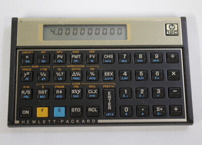 HP Hewlett Packard 12C Financial Calculator Vintage [3 batteries] *USED *TESTED!