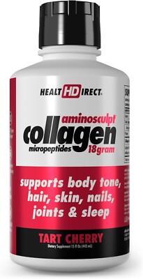 Health Direct AminoSculpt Collagen Micropeptides, Tart Cherry, 30 fl oz (887 ml)