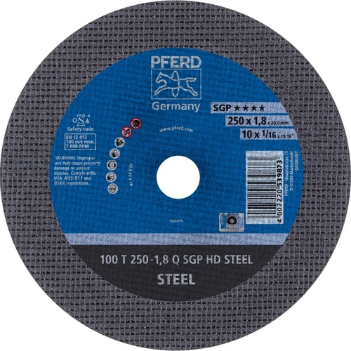 Cutting disc 250 x 1.8 x 30, for steel, cutting discs, steel cutting disc