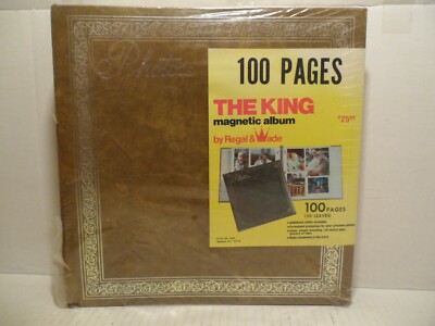 THE KING magnetic photo album by Regal & Wade 100 Pages (50 Leaves) NEW 