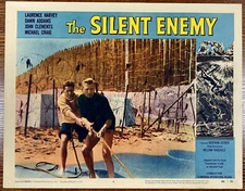 SILENT ENEMY Original Movie Lobby Card Poster World War 2 Italian Frogmen Action