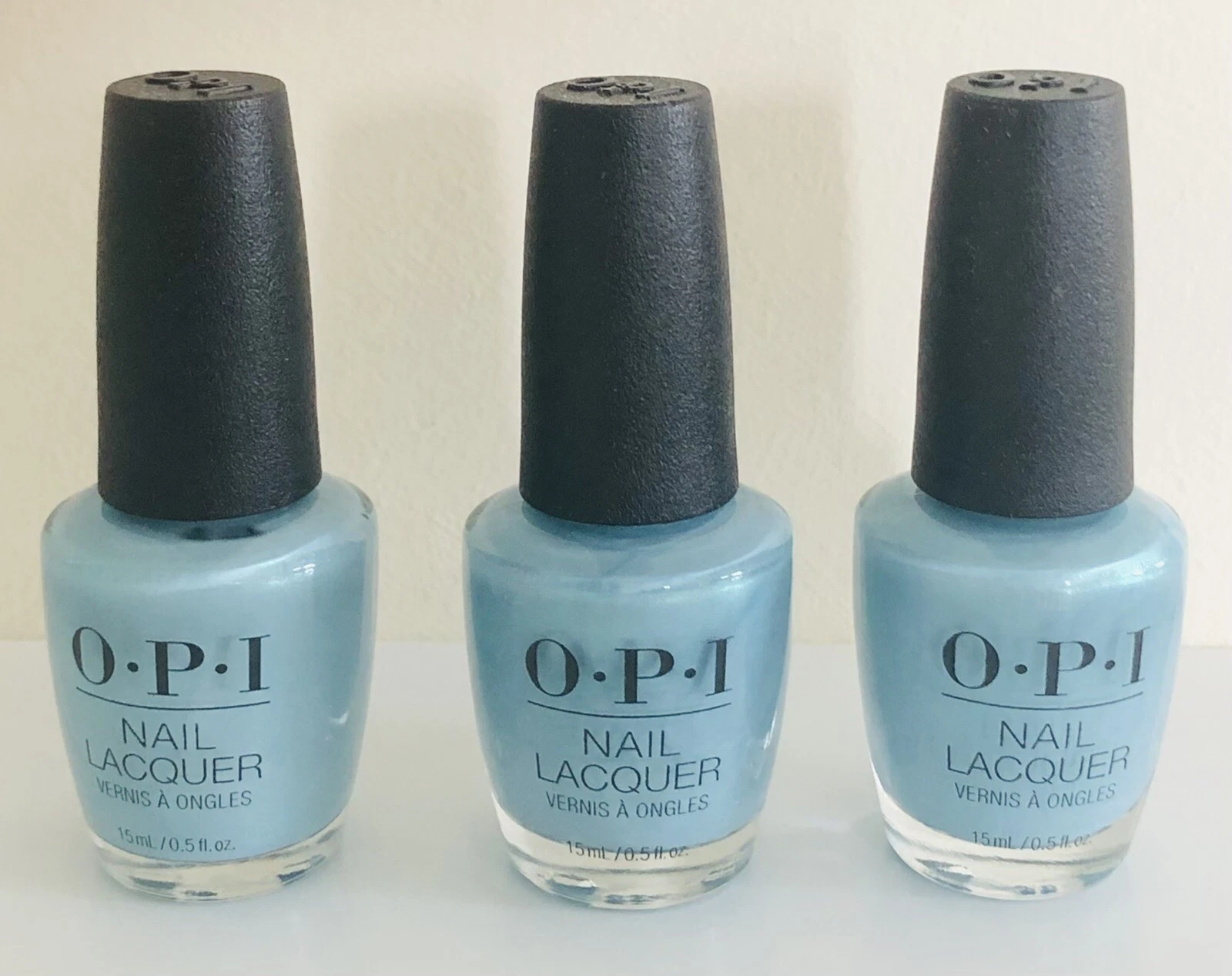 OPI O.P.I Sage Simulation Nail Lacquer Polish Varnish NLD57 15ml x 3 NEW