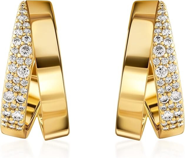 Aretes 18K Brincos Femininos Pendientes Joyeria Fina de Moda De Oro Para Mujer