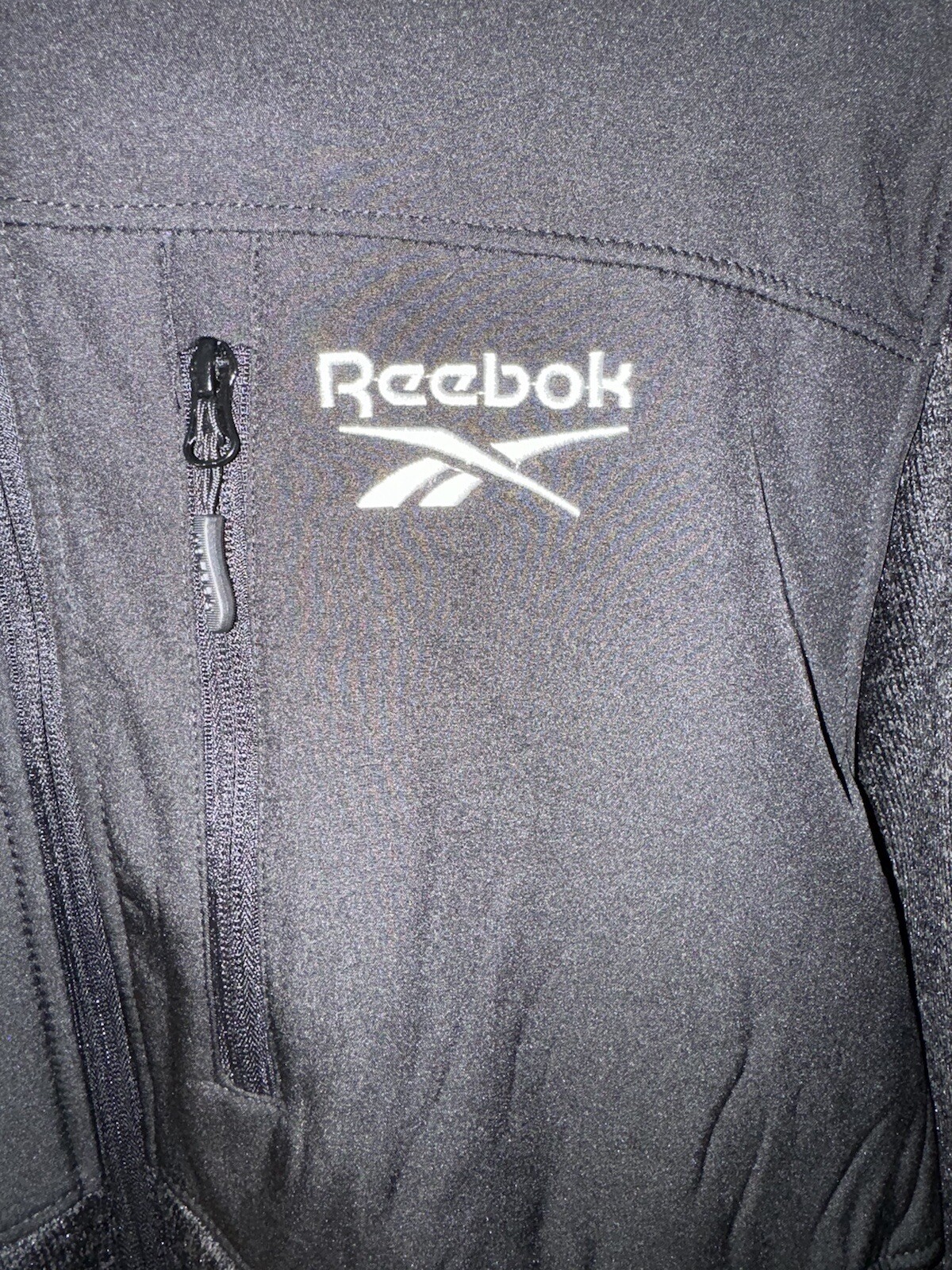 Reebok Men's Mixed Media Softshell Jacket Large Black. GREAT PRICE