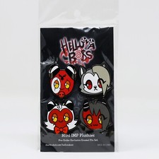 Helluva Boss Mini IMP Plushies Pre-Order Exclusive Enamel Pin Set Loona Blitz