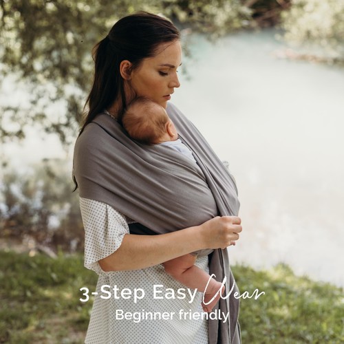 Boba Baby Wrap Carrier - Original Baby Carrier Wrap, Baby Sling for Newborns - - Picture 7 of 9