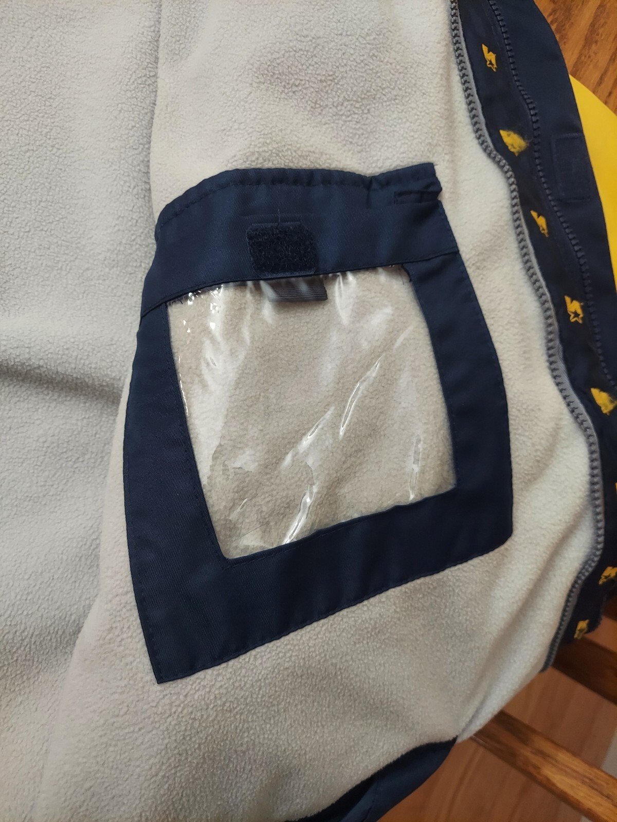 Starter Jacket Navy Yellow Gray Multi Zip Multi P… - image 12