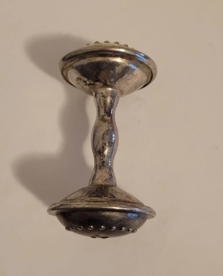 Sonajero bebé vintage de metal  Foto 3 de 4