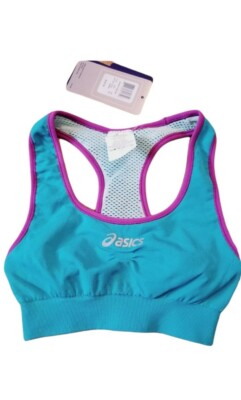 Asics Seamless Sport Bra Reversible Sz XS Blue NEW 