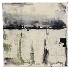 No.625 Original Abstract Modern Minimal  Landscape Painting By K.A.Davis