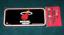 New & Sealed NBA Miami Heat Basketball Team Logo Metal Bike Tag - 6