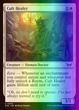 MTG Magic the Gathering Cult Healer (2/469) Duskmourn House of Horror NM FOIL
