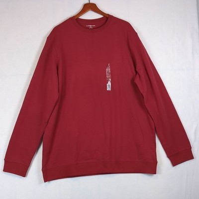 Croft & Barrow Red Crewneck Sweater Men's XLT