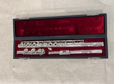YAMAHA YFL-483 Flute Silver Open-Hole with Hard Case for sale 