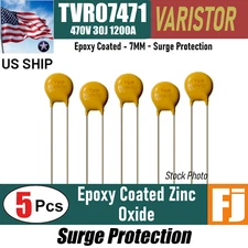 5 Pcs TVR07471 Zinc Oxide Varistor | Surge Protection | 30J 1200A 7MM | US Ship