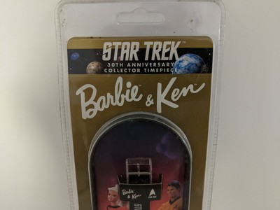 30th Anniversary Mattel Barbie & Ken Star Trek Collector\'s Watch s-l400.jpg main image 4