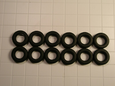 For Faller Car System HO Truck Rubber Tires 12 mm (0.472 inches) 12pcs