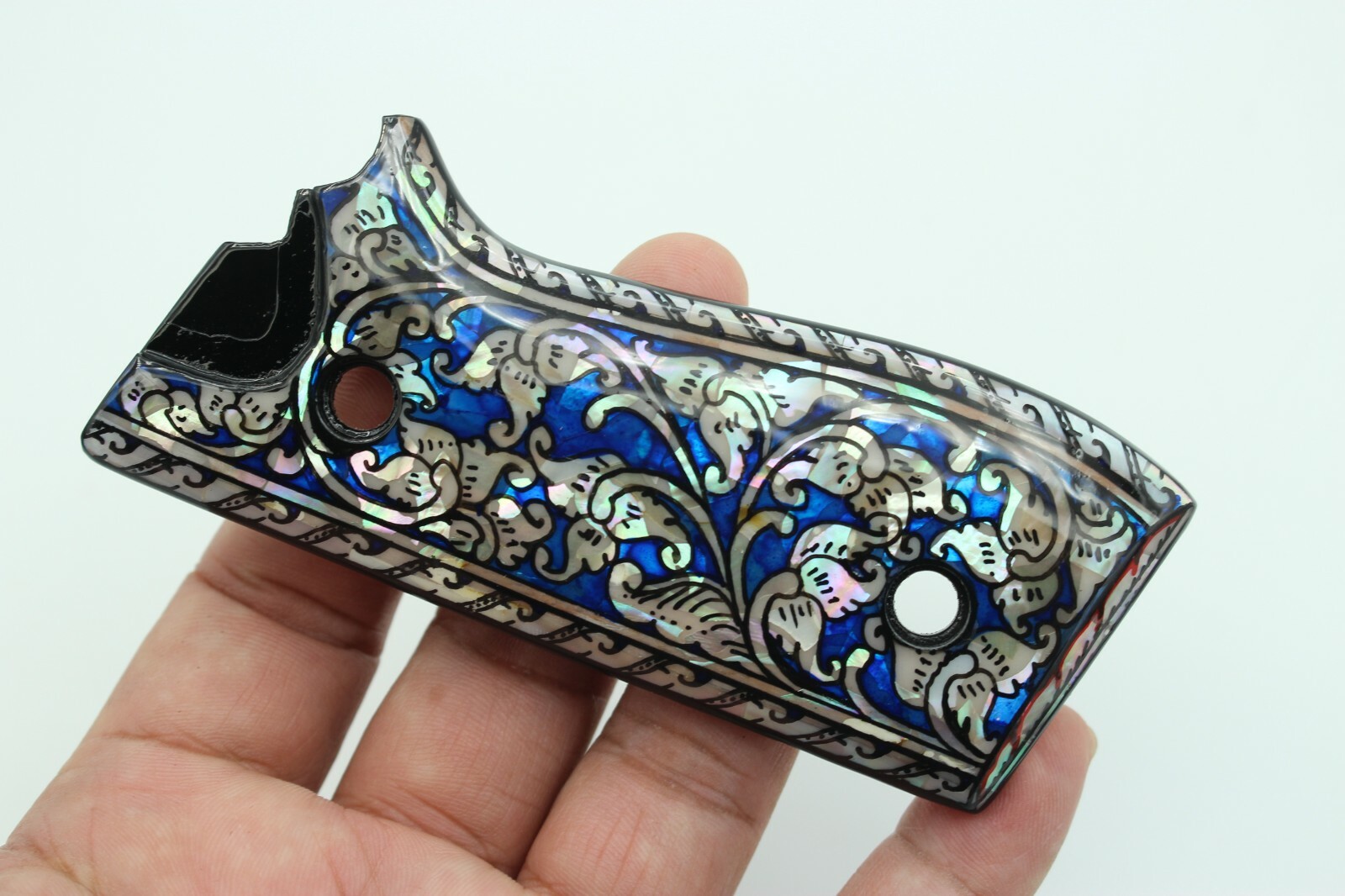 Impugnature Perla Argento Con Decocker Finto TAURUS PT 92, 99 NON