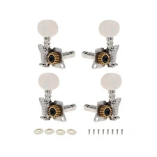 Set fo 4 Machine Heads 4 String Guitar Tuning Pegs 2R+2L for 21" 23" 26" Ukulele