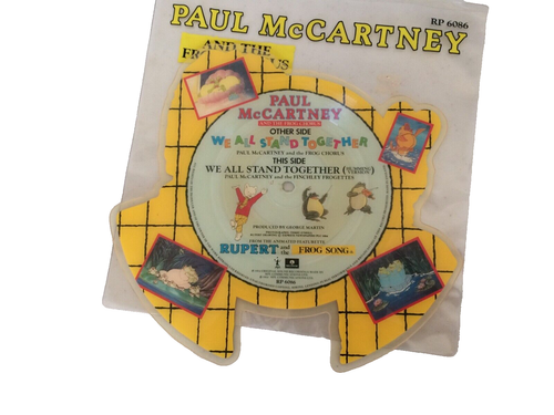 Paul McCartney & Frog Chorus We All Stand Together 1984 Shaped Picture Disc VG+ - Picture 9 of 9