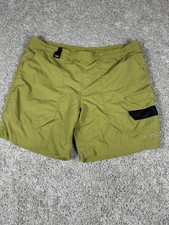 Eddie Bauer Swim Trunks Mens Size L Green 100 Nylon Board Shorts Bathing Suit