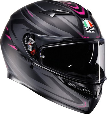 AGV K3 Syth Motorcycle Helmet Black/Pink