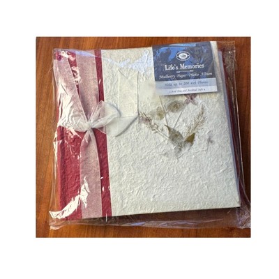 Handmade Mulberry Rice Paper 200 Photo Album 10 x 10 - Acid Free Nantucket Home