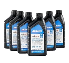 ACDelco GM Original Equipment 10-9277 19370138 dexosD 0W-20 Diesel Motor Oil 6Ct