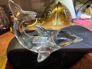Villeroy & Boch Crystal Dolphin, Germany, 5 1/2" x 4",  No Box