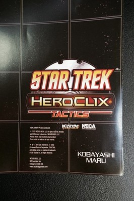 Star Trek HeroClix Tactics Double Sided Map Deep Space Nine Kobayashi Maru