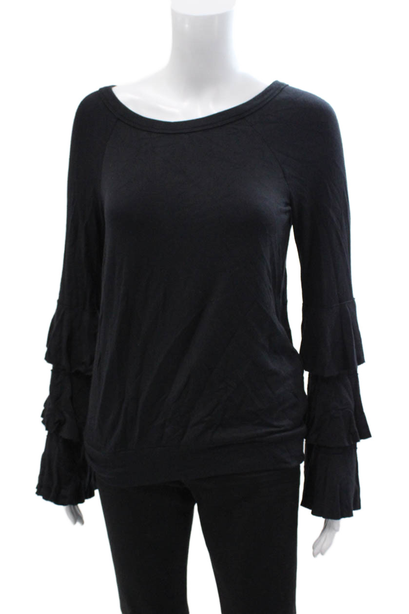 Bailey 44 Womens Basic Black Polyester Blend Roun… - image 1