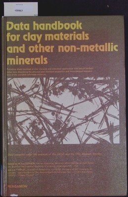 Data handbook for clay materials and other non-metallic minerals. Olphen, H. Van