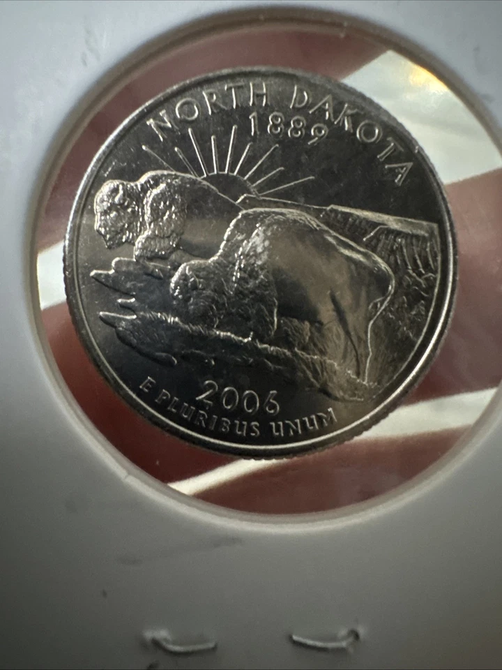 2006 D quarters North Dakota MS A26 - Image 3 of 4