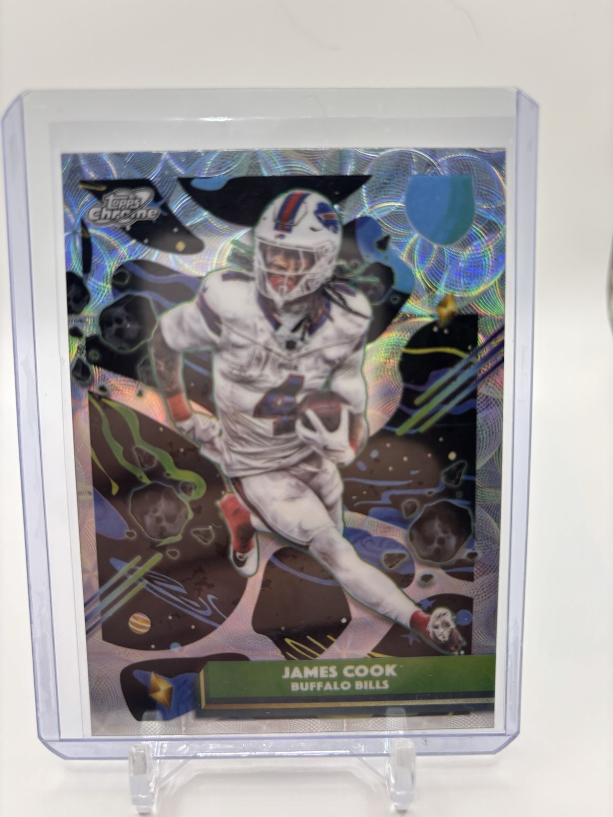 James Cook 2025 Topps Chrome Cosmic Nucleus Refractor #11 Bills