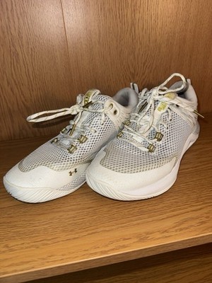 Under Armour HOVR Block City 3.0 Womens White Volleyball Shoes Size 8.5