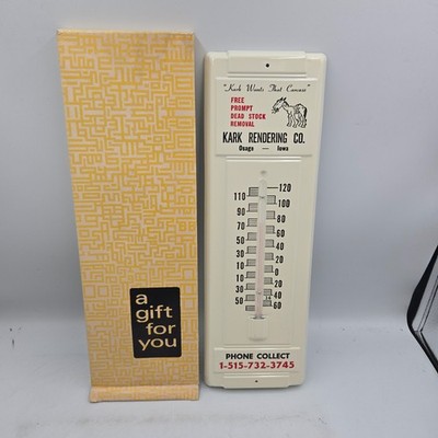 Vintage Kark Rendering Co. Wall Mount Thermometer