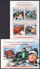 GS0997 2019 GUINEA-BISSAU SCHUMACHER FERRARI FORMULE 1 F1 #10392-5+BL1787 MNH