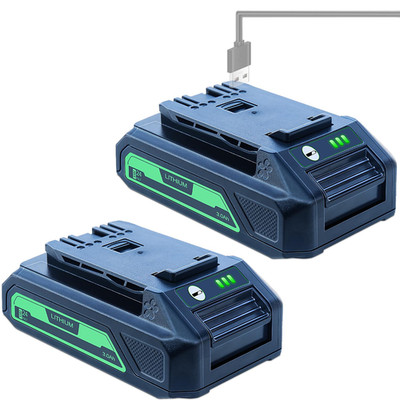 Dtk 2 Packs 3.0Ah Replacement For Greenworks 24V Battery 29842 29852 Bag709