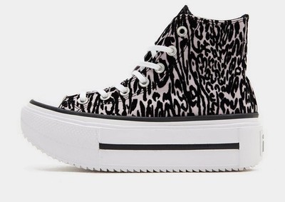 Converse Lift High Double Stack Damenschuhe schwarz-weiß