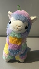 HGL Llama Rainbow Alpaca 20cm Height Soft Plush Toy VGC