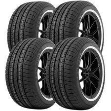 Qty 4 15580r13 Milestar Ms775 Touring Sle 79s Sl White Wall Tires