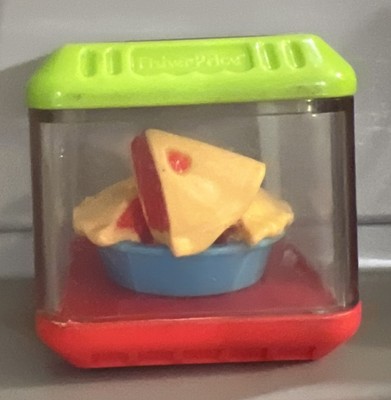VINTAGE FISHER PRICE PEEK A BLOCKS SENSORY REPLACEMENT BLOCK  PIE W/PIECE
